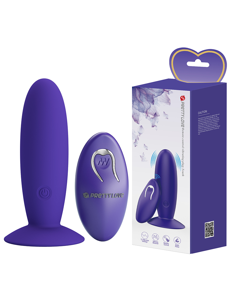 10: Pretty Love - Murray-Youth - Vibrierender Buttplug mit Fernbedienung - Lila