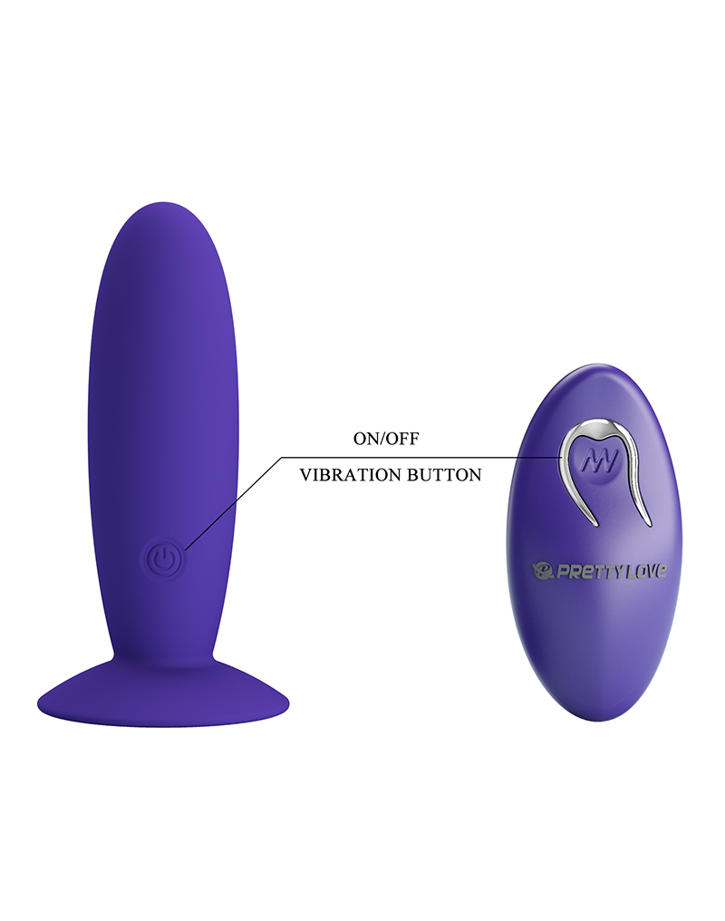 8: Pretty Love - Murray-Youth - Vibrierender Buttplug mit Fernbedienung - Lila