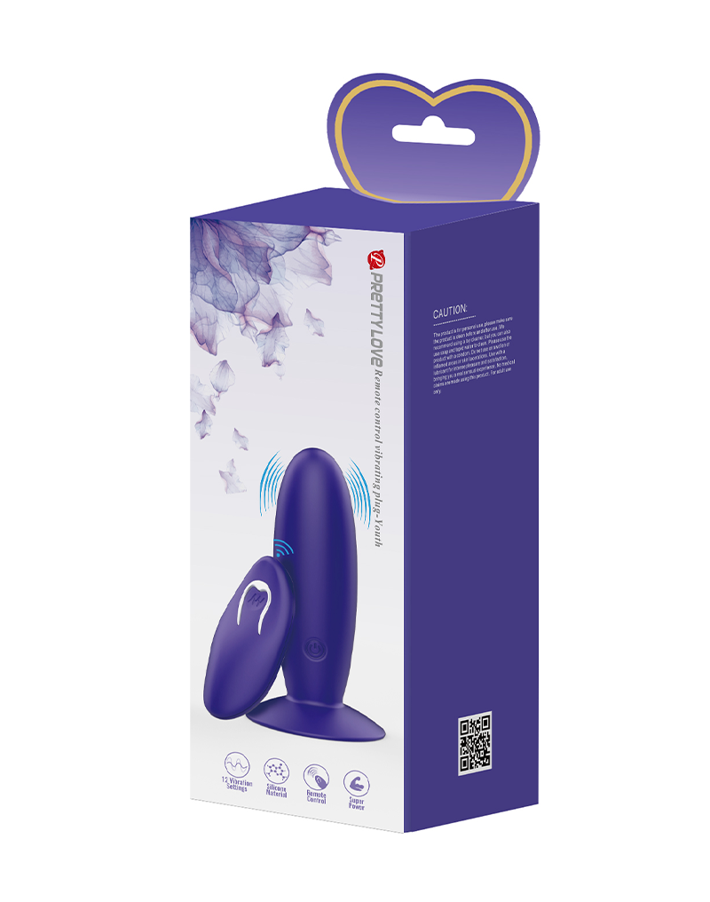2: Pretty Love - Murray-Youth - Vibrierender Buttplug mit Fernbedienung - Lila