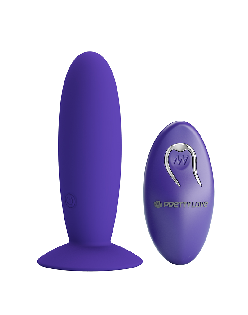 IY Klark - Waving & Vibrating Anal Plug mit Fernbedienung - Schwarz