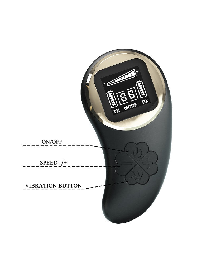 Pretty Love - Nathan - Vibrator für Paare mit Fernbedienung - Schwarz