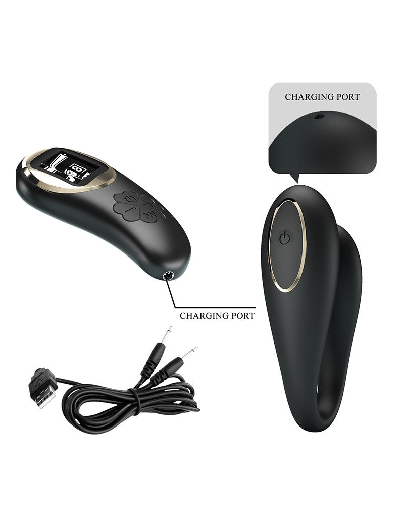 Pretty Love - Nathan - Vibrator für Paare mit Fernbedienung - Schwarz