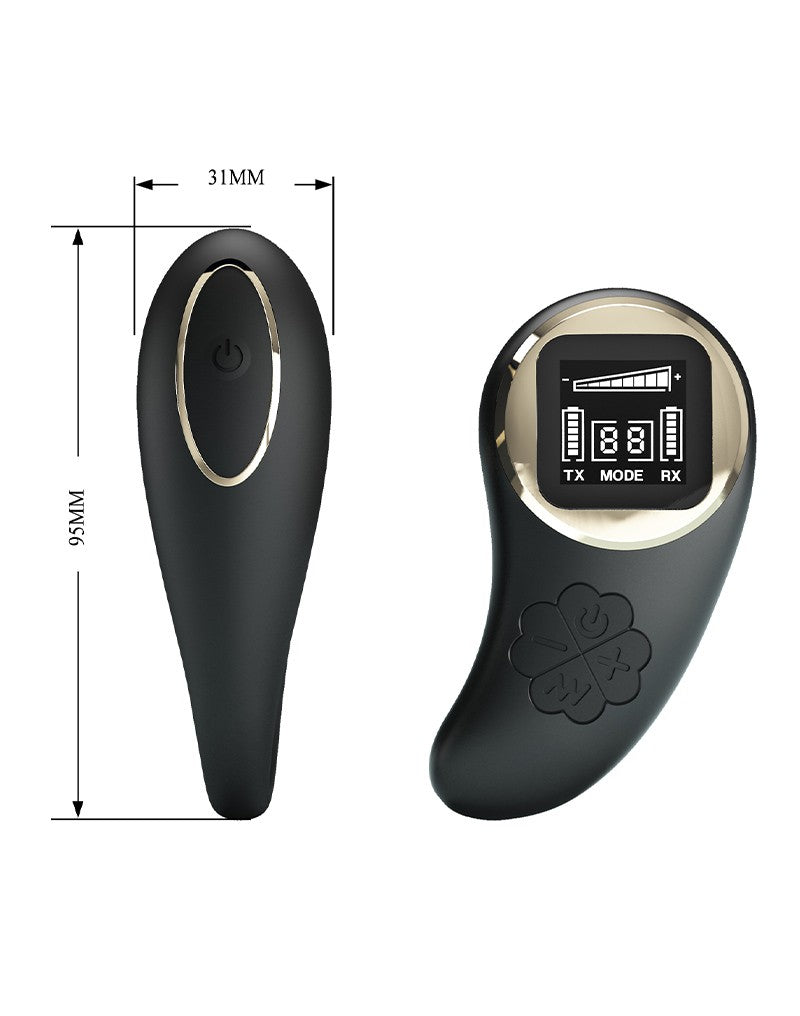 Pretty Love - Nathan - Vibrator für Paare mit Fernbedienung - Schwarz