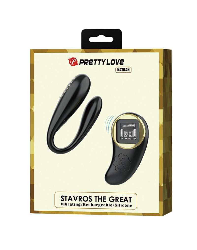Pretty Love - Nathan - Vibrator für Paare mit Fernbedienung - Schwarz