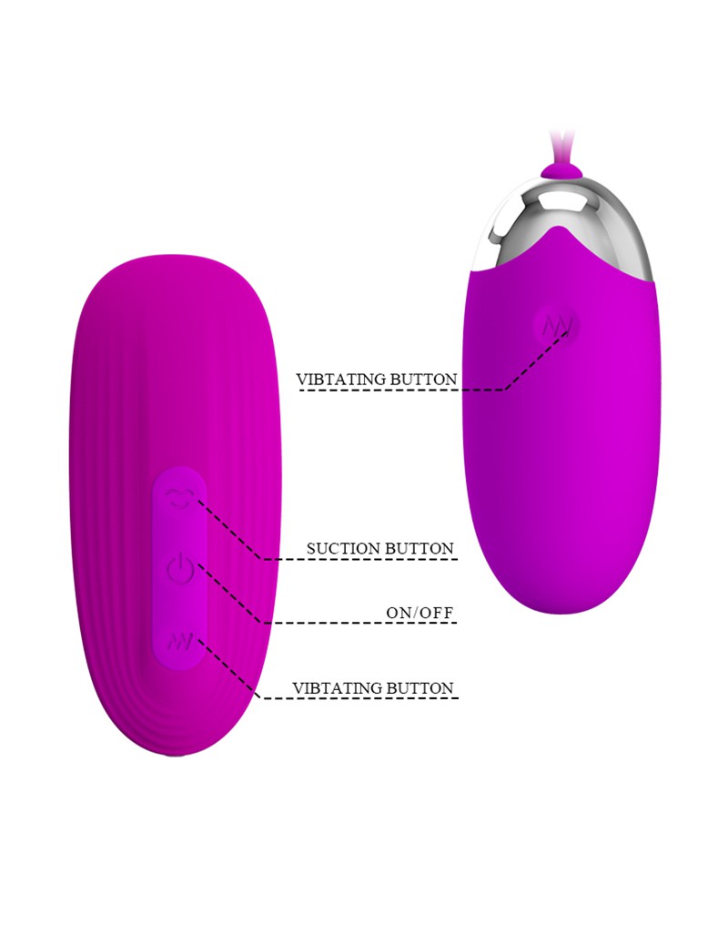 Pretty Love - Orthus - Vibro-Ei mit Fernbedienung - Pink