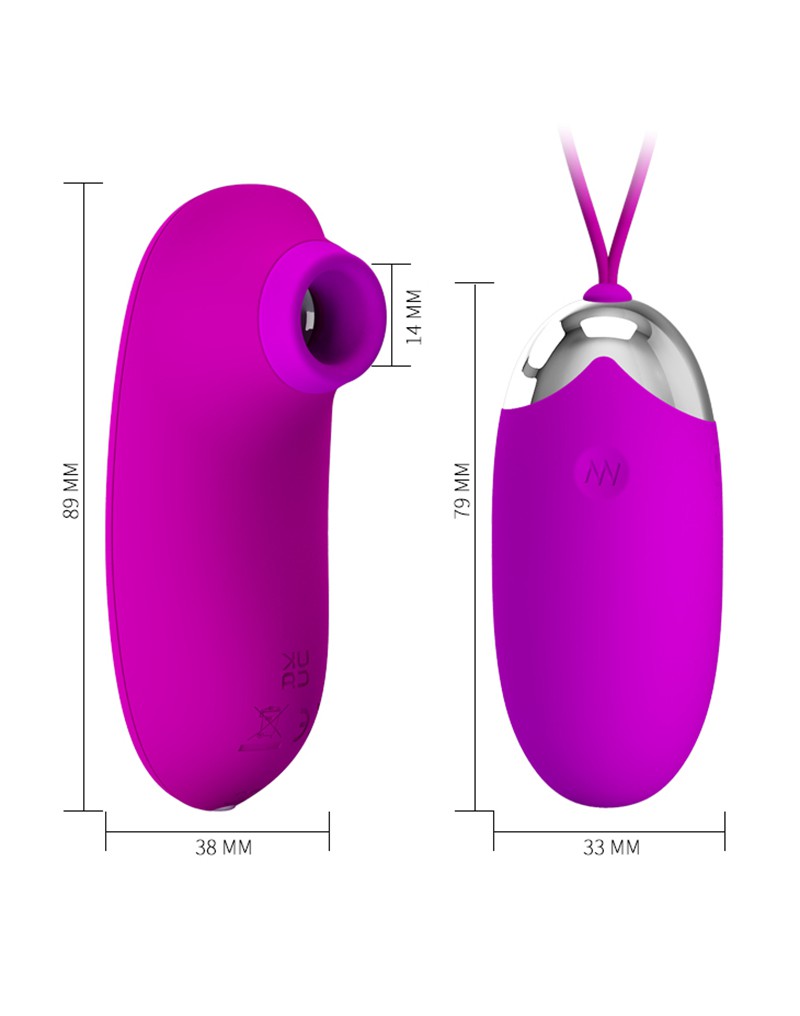 Pretty Love - Orthus - Vibro-Ei mit Fernbedienung - Pink