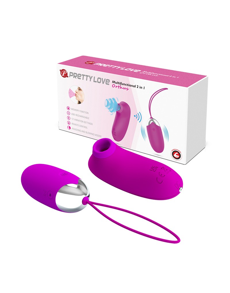 Pretty Love - Orthus - Vibro-Ei mit Fernbedienung - Pink
