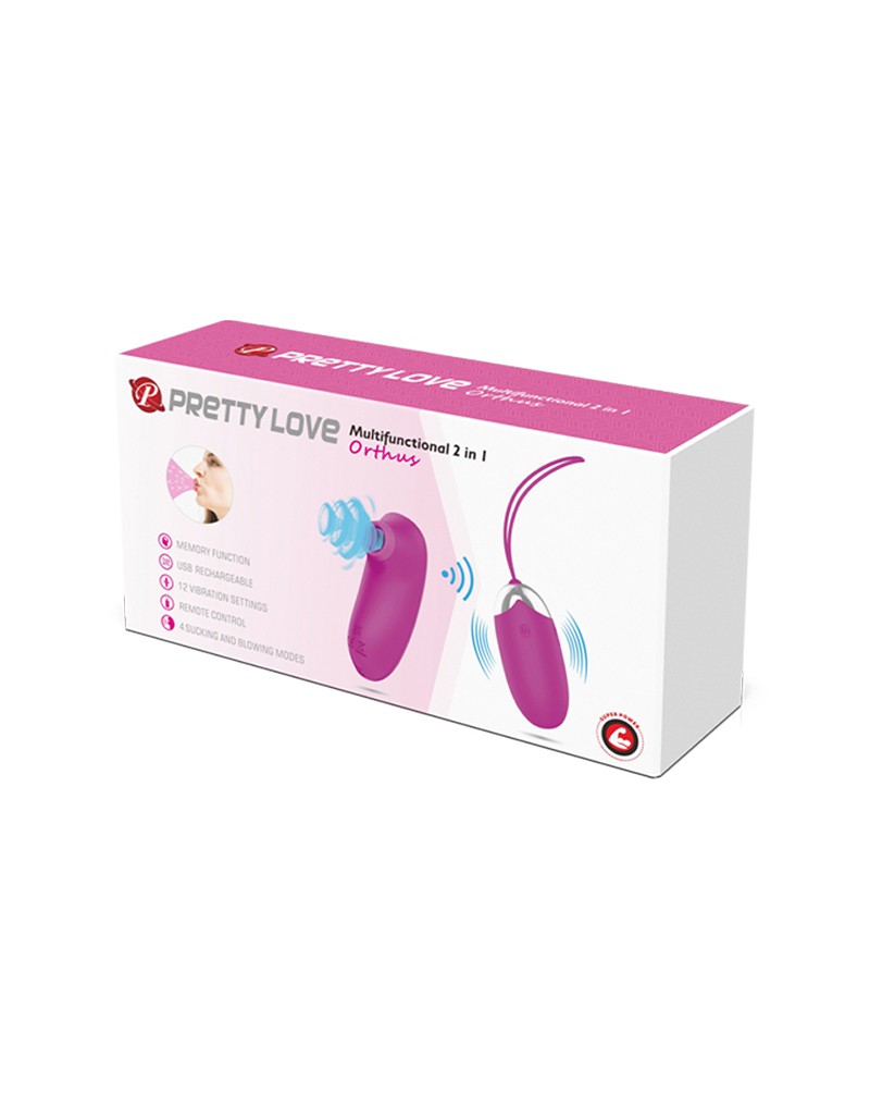 2: Pretty Love - Orthus - Vibro-Ei mit Fernbedienung - Pink