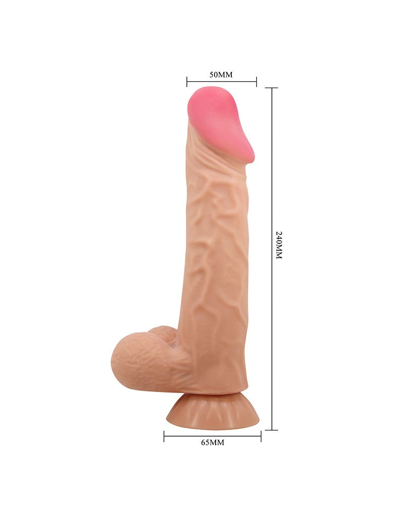 8: Pretty Love - Orton - Sliding Skin 24 cm (Ø 5 cm) - Nude