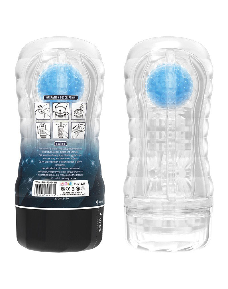 6: Pretty Love - Planet Blue -Vacuum Masturbator Cup - Blue
