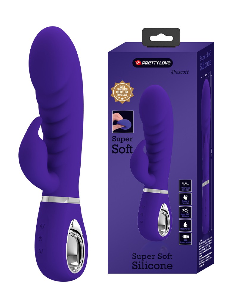 Pretty Love - Prescott - Rabbit-Vibrator -Lila