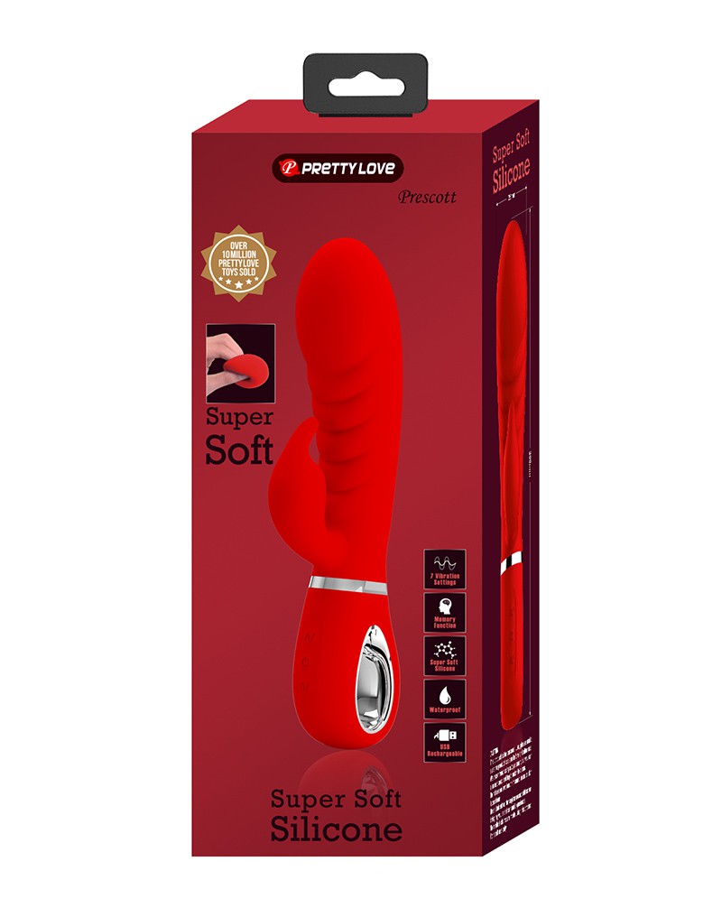 Pretty Love - Prescott - Rabbit-Vibrator - Rot