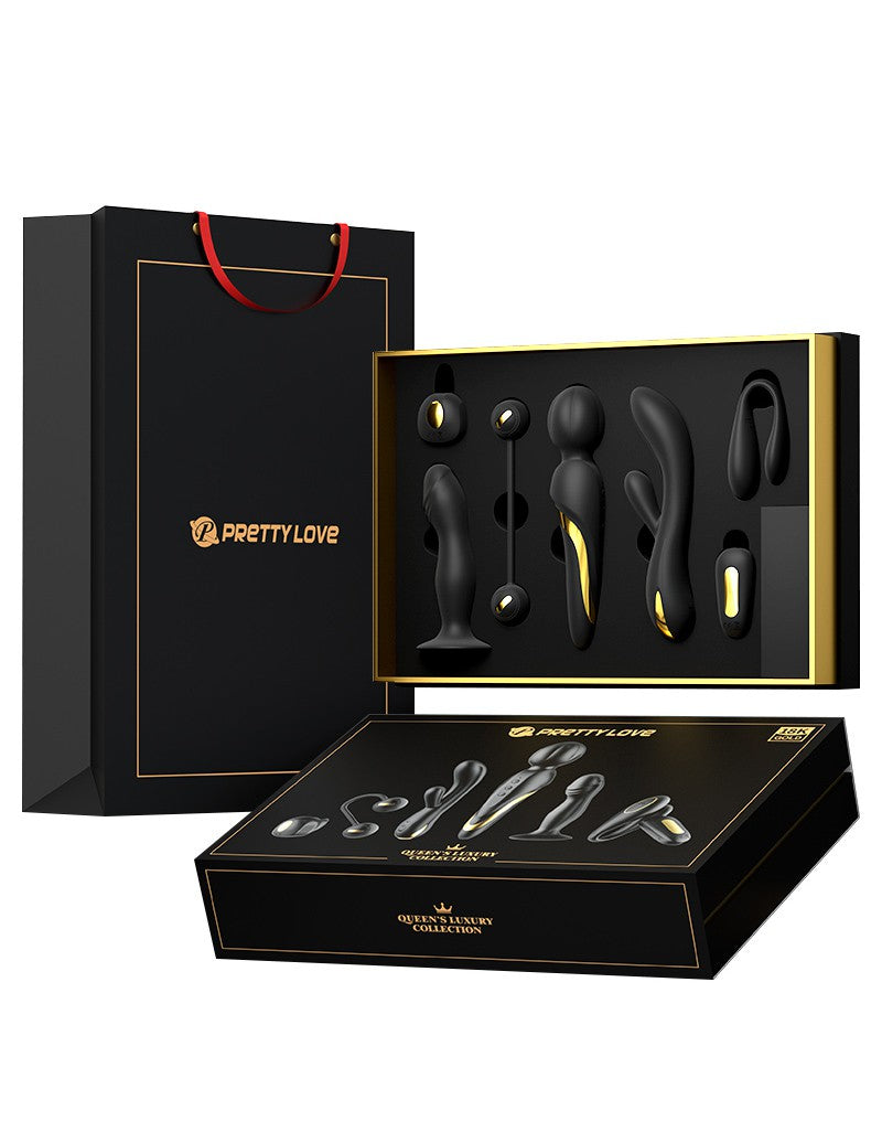 2: Pretty Love - Queens Luxury Collection - Vibrator - Veredelt mit 18K Gold - Schwarz