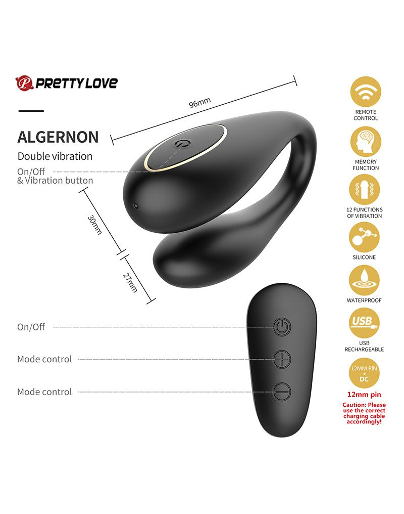 14: Pretty Love - Queens Luxury Collection - Vibrator - Veredelt mit 18K Gold - Schwarz