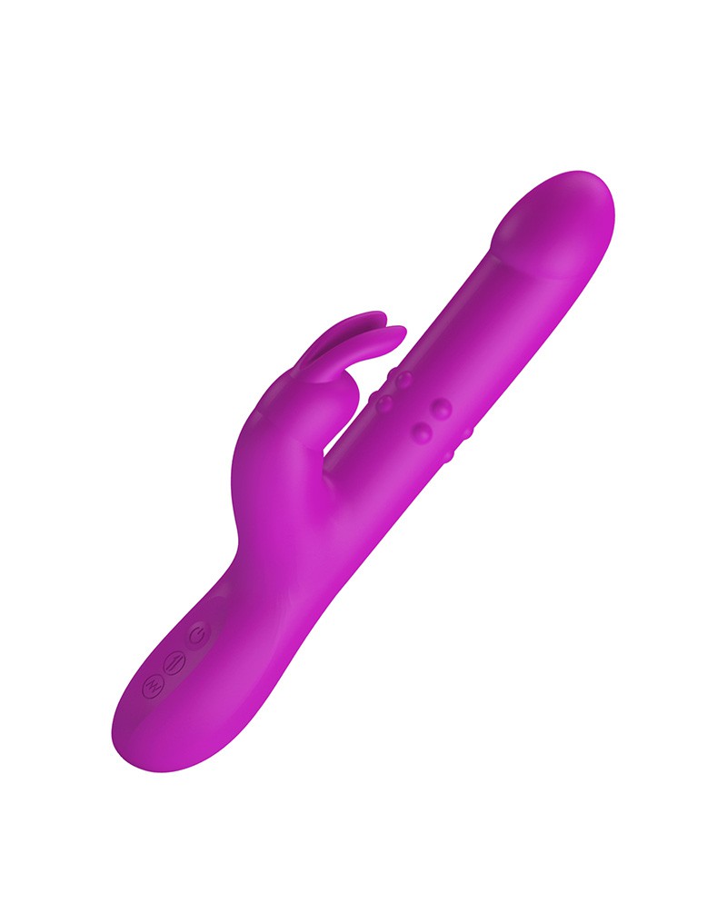 Pretty Love - Reese - Thrusting Rabbit Vibrator - Rosa