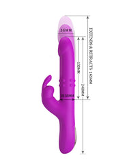 Pretty Love - Reese - Thrusting Rabbit Vibrator - Rosa