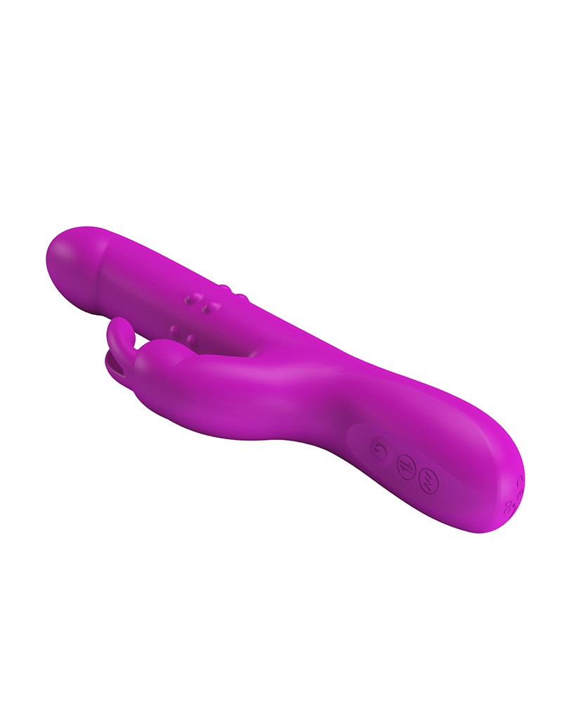 Pretty Love - Reese - Thrusting Rabbit Vibrator - Rosa