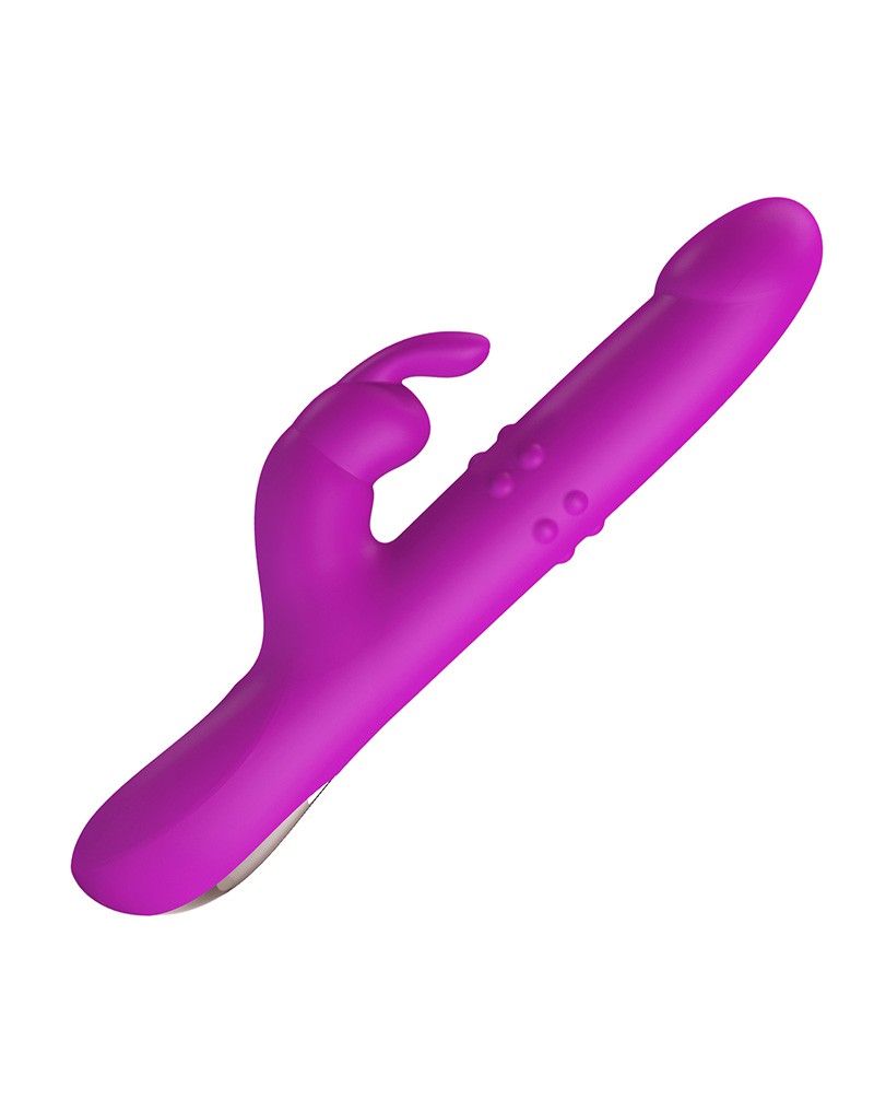 Pretty Love - Reese - Thrusting Rabbit Vibrator - Rosa