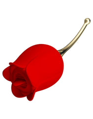 Pretty Love - Rose Lover - Klitoris-Vibrator mit Leckstimulator - Gold & Rot