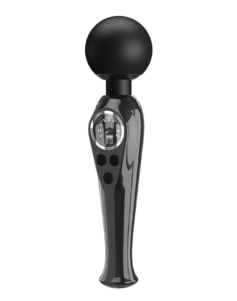3: Pretty Love - Skyler - Wandvibrator mit digitaler LED-Anzeige - Schwarz