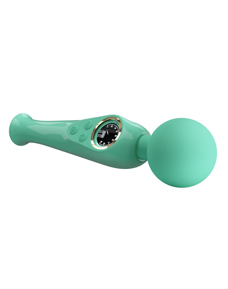 5: Pretty Love - Skyler - Wandvibrator mit digitaler LED-Anzeige - Blau
