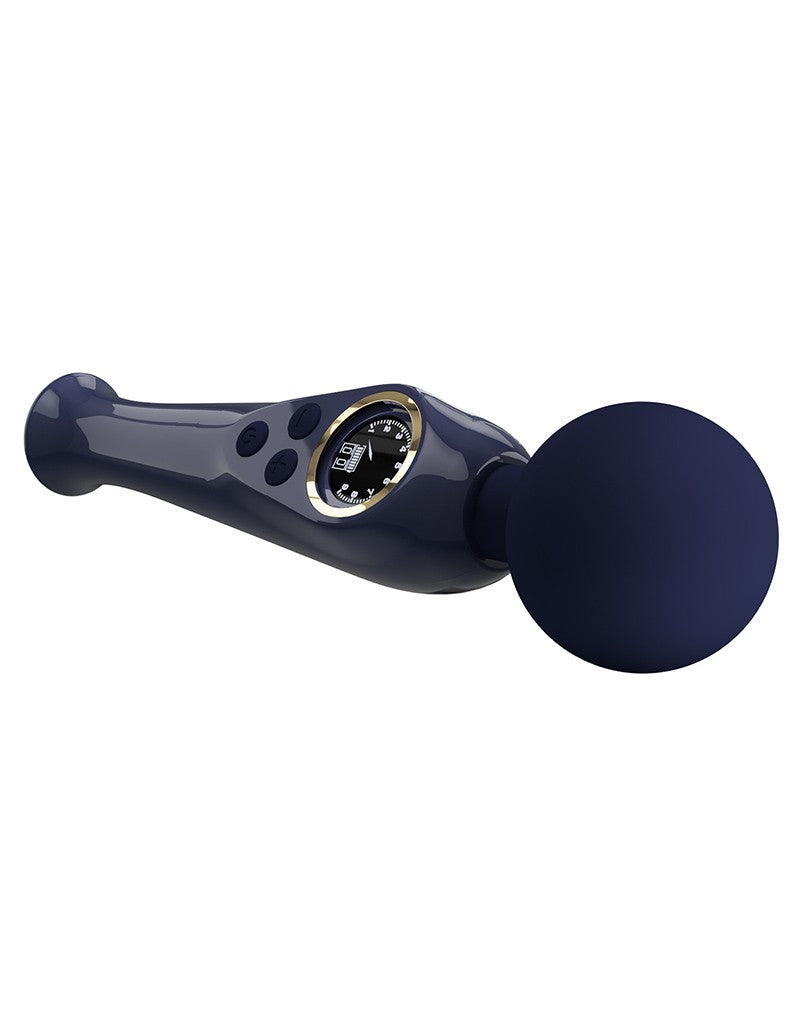 Pretty Love - Skyler - Wandvibrator mit digitaler LED-Anzeige - Dunkelblau