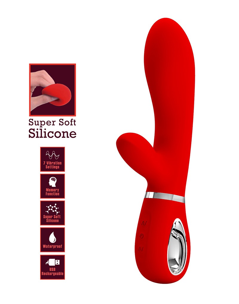 Pretty Love - Thomas -Rabbit Vibrator - Rot