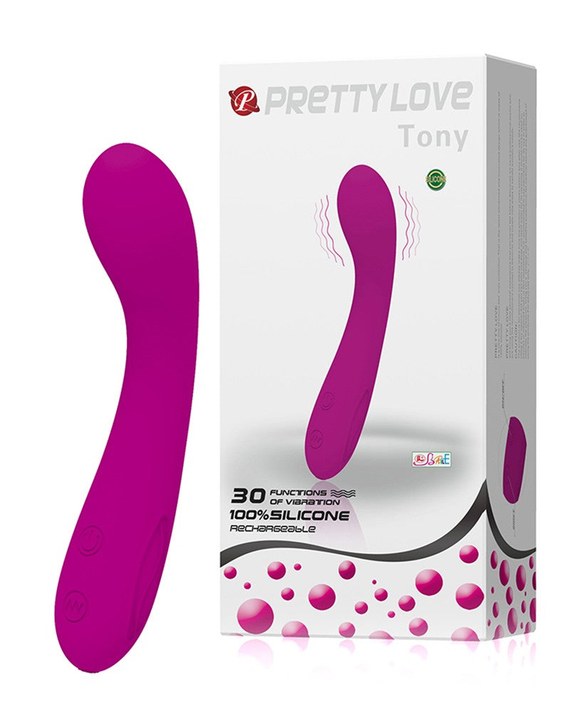 Pretty Love - Murray - Vibrationsdildo 19 cm - Schwarz