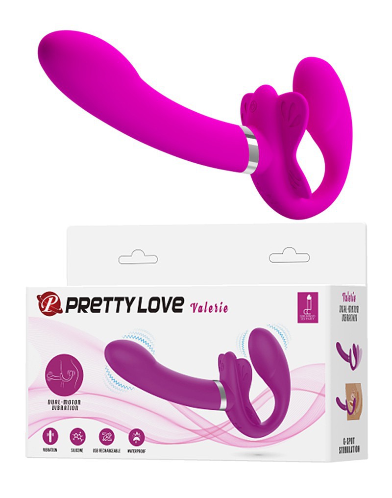 Pretty Love - Valerie - Strap-on Vibrator - Pink