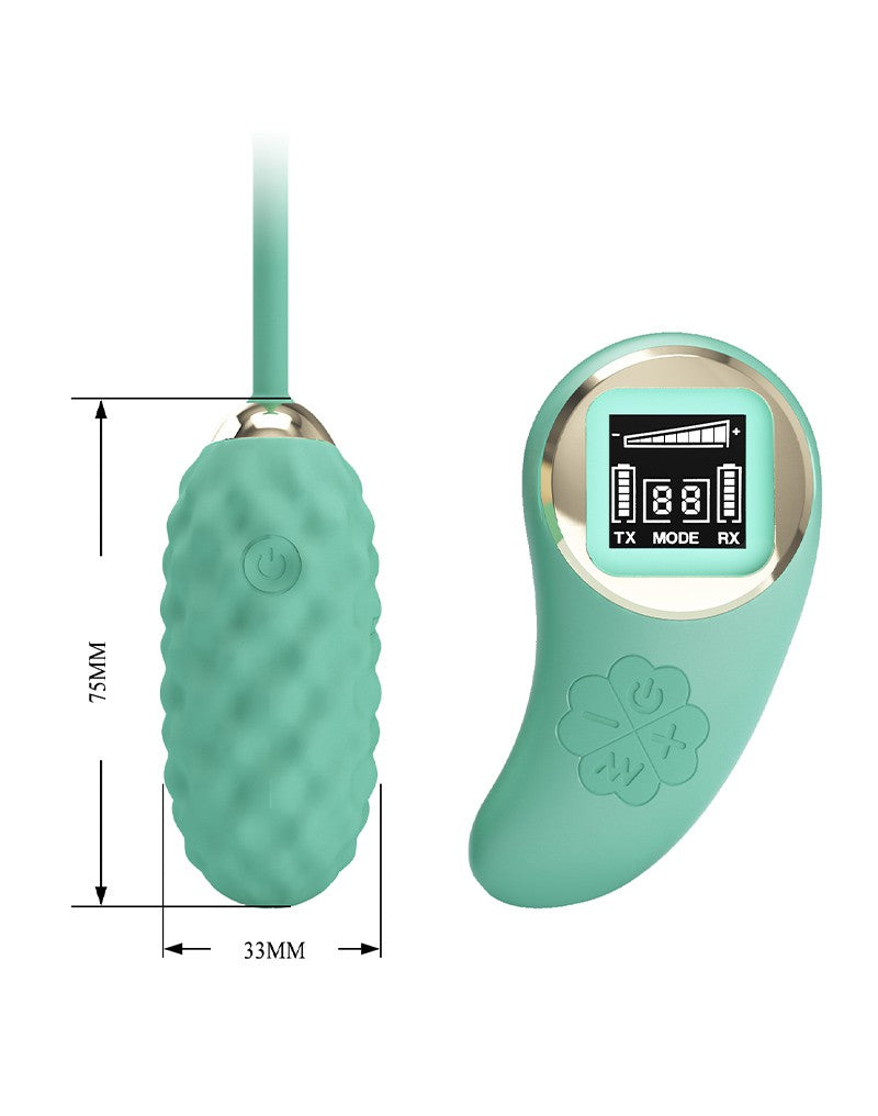 6: Pretty Love - Vivian - Eiervibrator mit Fernbedienung - Blau