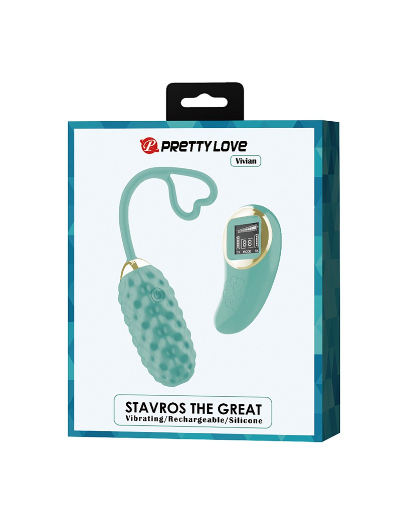 Pretty Love - Vivian - Eiervibrator mit Fernbedienung - Blau