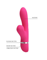 Pretty Love - Willow - Rabbit Vibrator mit Saugfunktion - Pink