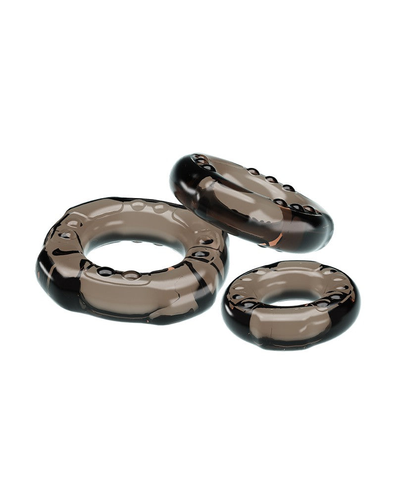5: Pretty Love - Yvonne - Cockring-Set - Schwarz