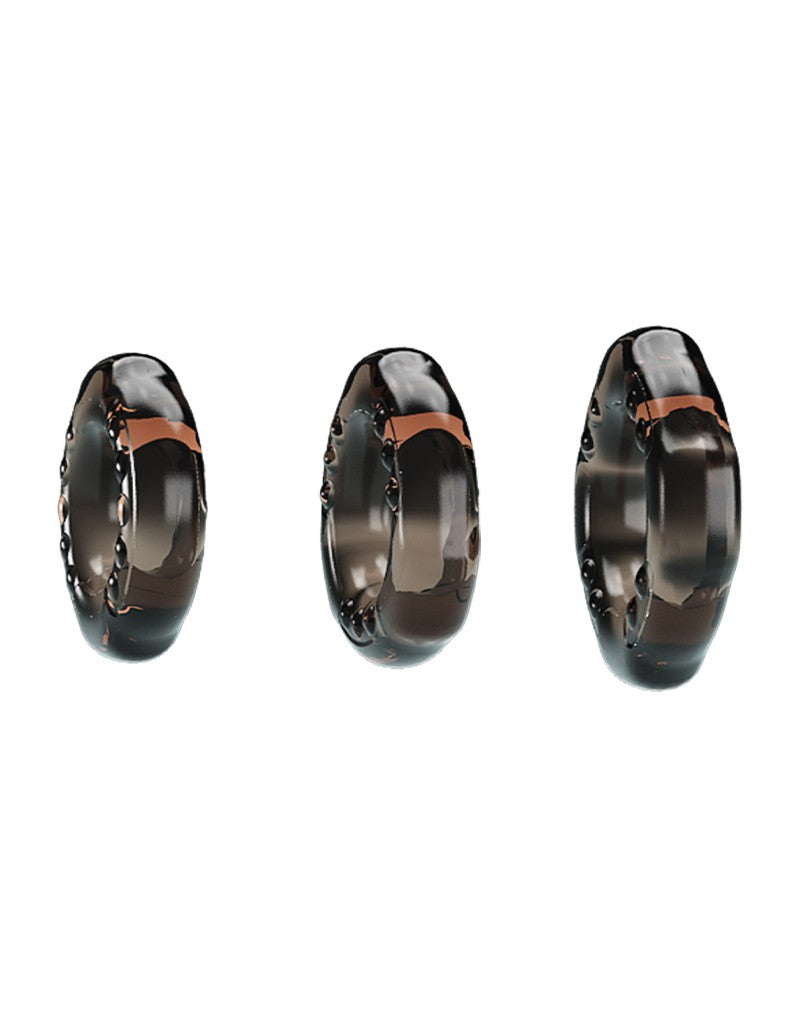Pretty Love - Yvonne - Cockring-Set - Schwarz