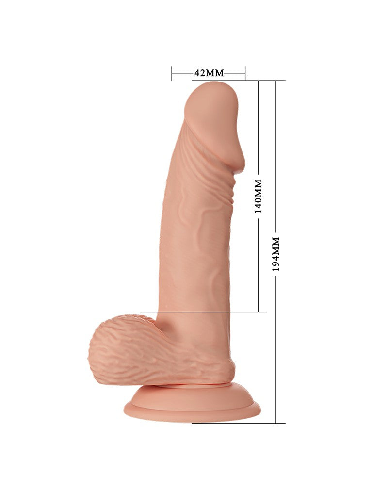3: Pretty Love - Zebulon - Realistischer Dildo 19.4 cm - Nude
