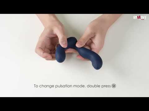 SVAKOM - Iker Neo - Interaktiver pulsierender Prostata-Vibrator, App-Steuerung - Marineblau