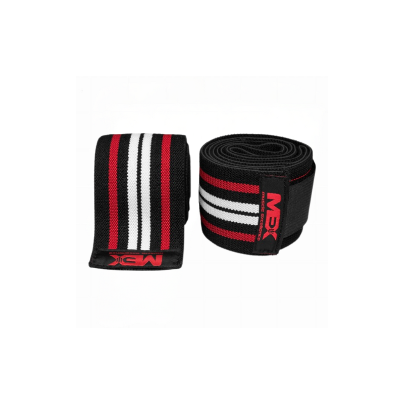 Pro Knee Wraps Mex - Black/Red/White