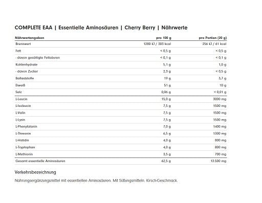ProFuel Complete EAA 500g Cherry