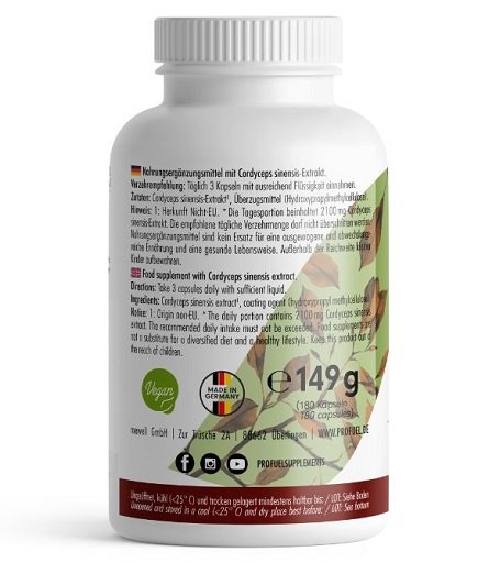 ProFuel CORDYCEPS Vitalpilz 180 Kapseln