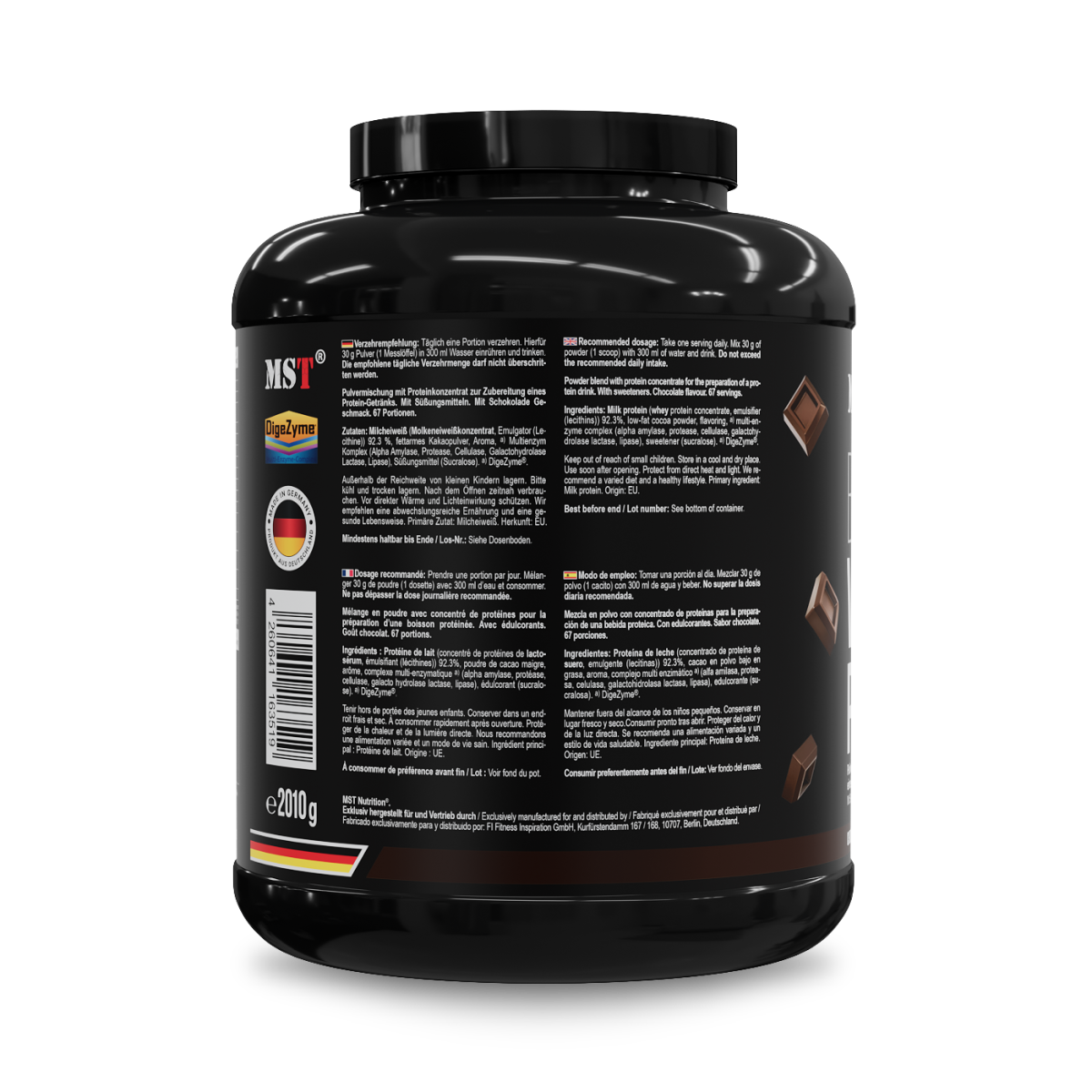 Protein Best Whey + Enzyme 2010g Chocolate