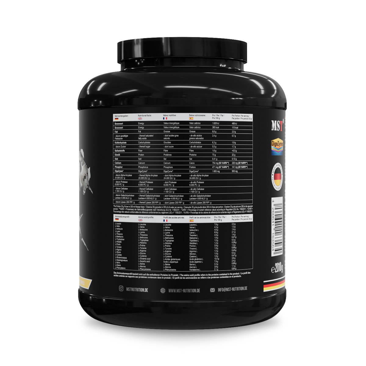 Protein Best Whey + Enzyme 2010g Cookies cream
