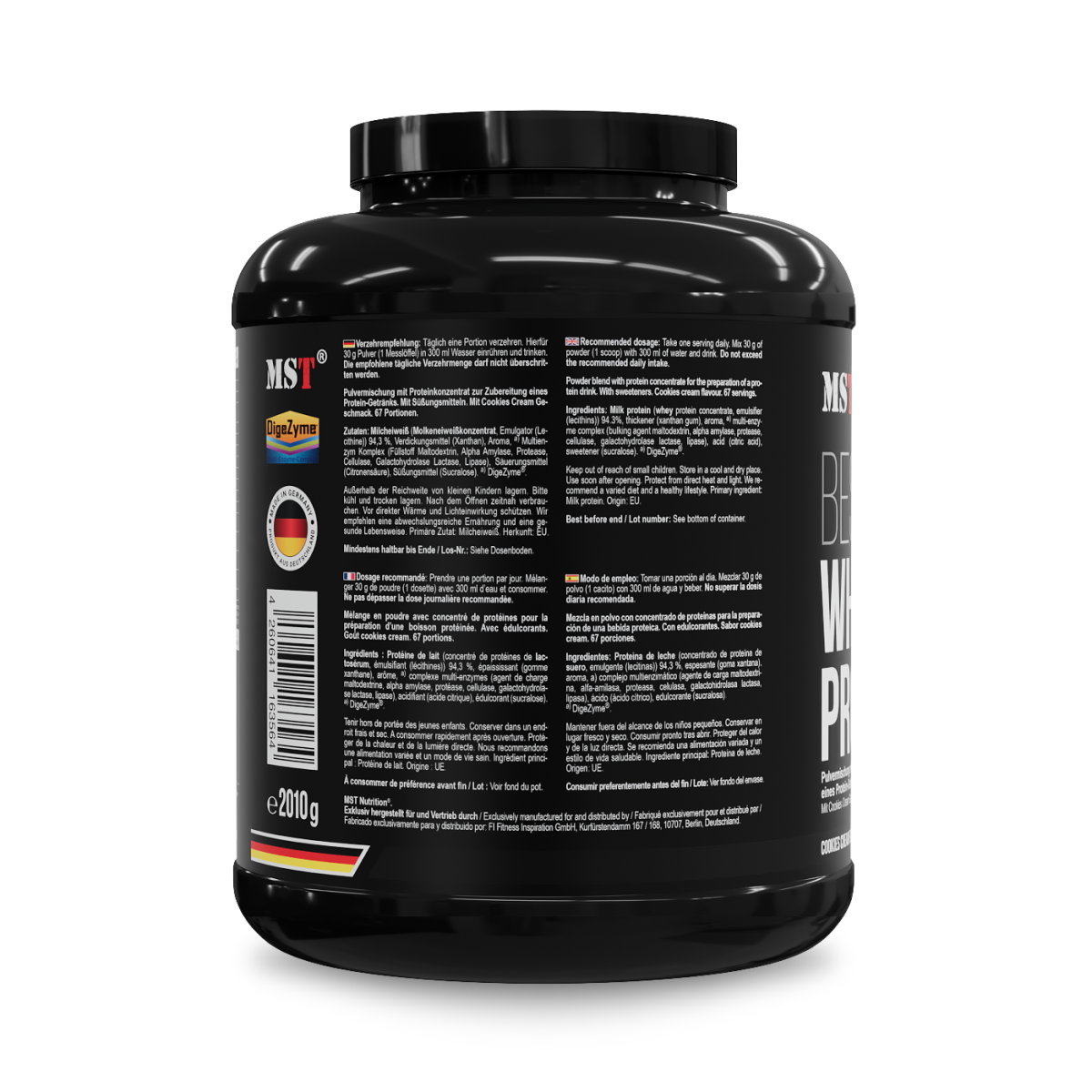 Protein Best Whey + Enzyme 2010g Cookies cream