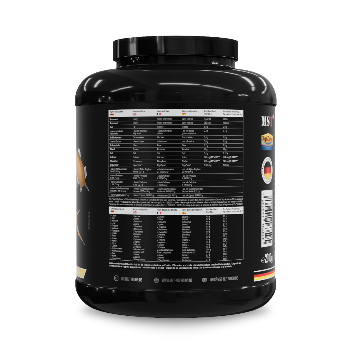 Protein Best Whey + Enzyme 2010g Mango peach