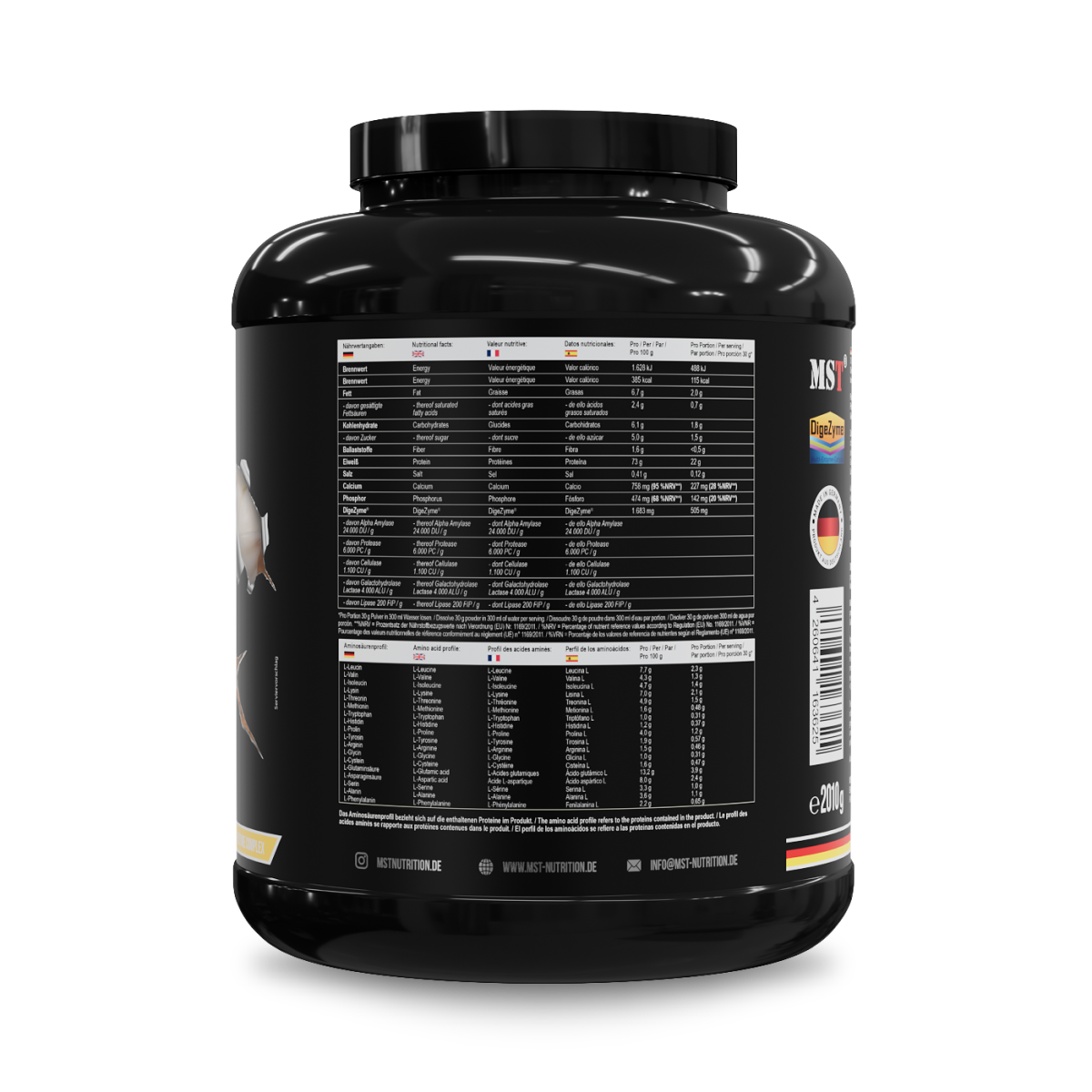 Protein Best Whey + Enzyme 2010g Vanilla ice cream