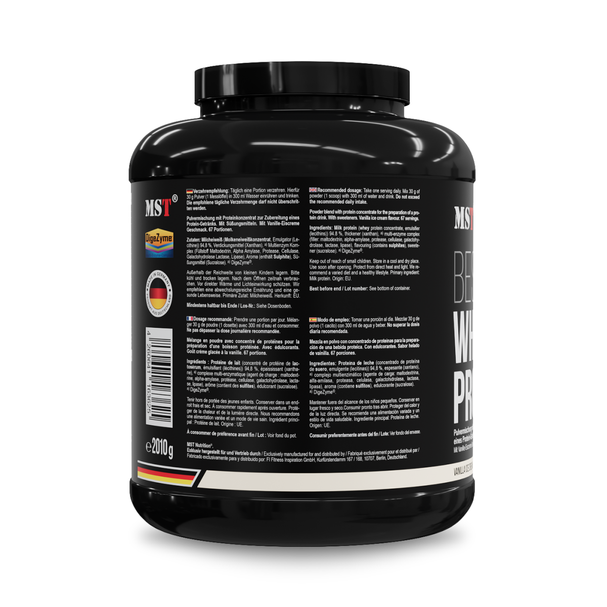 Protein Best Whey + Enzyme 2010g Vanilla ice cream