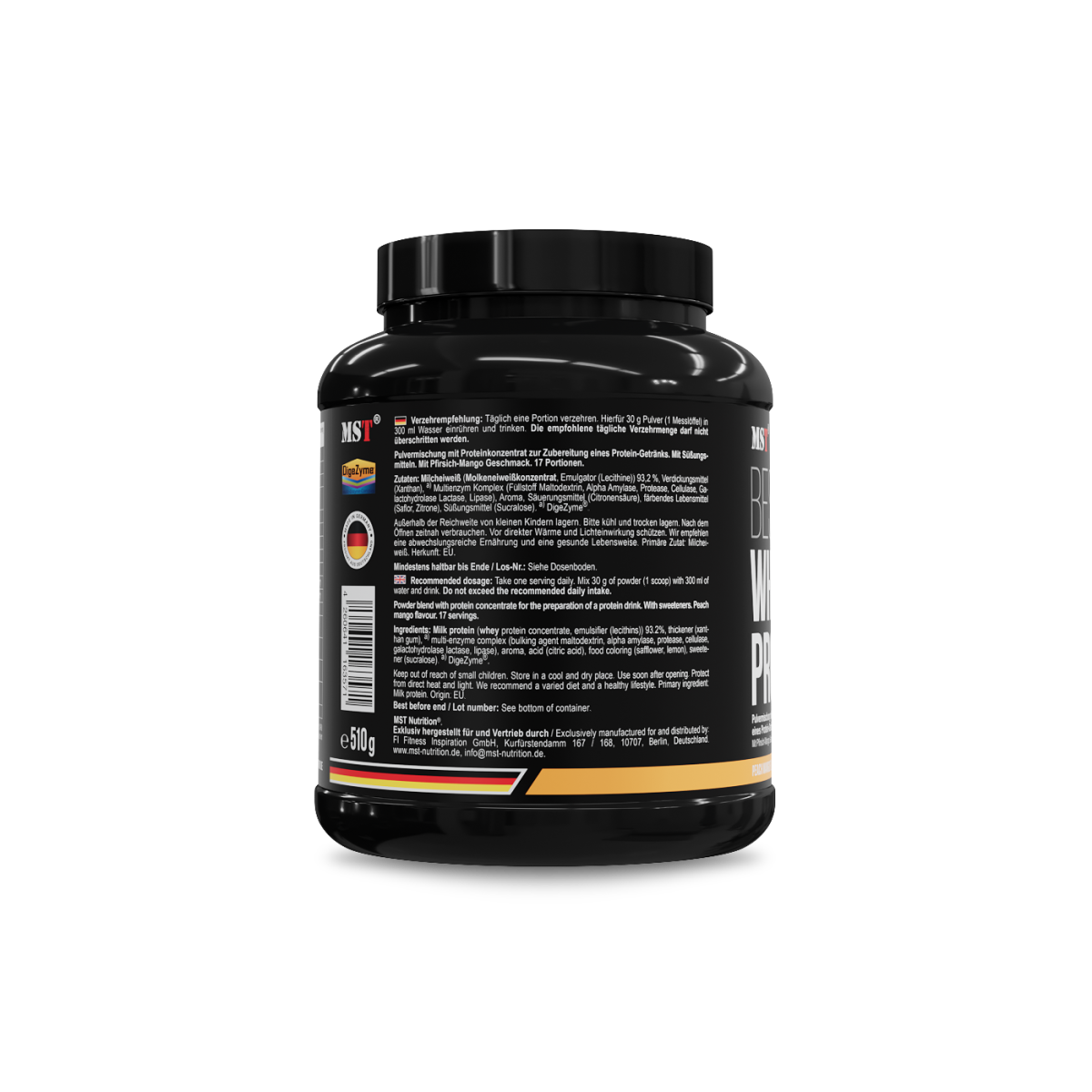 Protein Best Whey + Enzyme 510g Mango peach