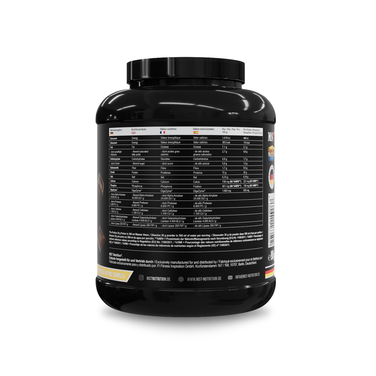Protein Best Whey + Enzyme 900g Chocolate