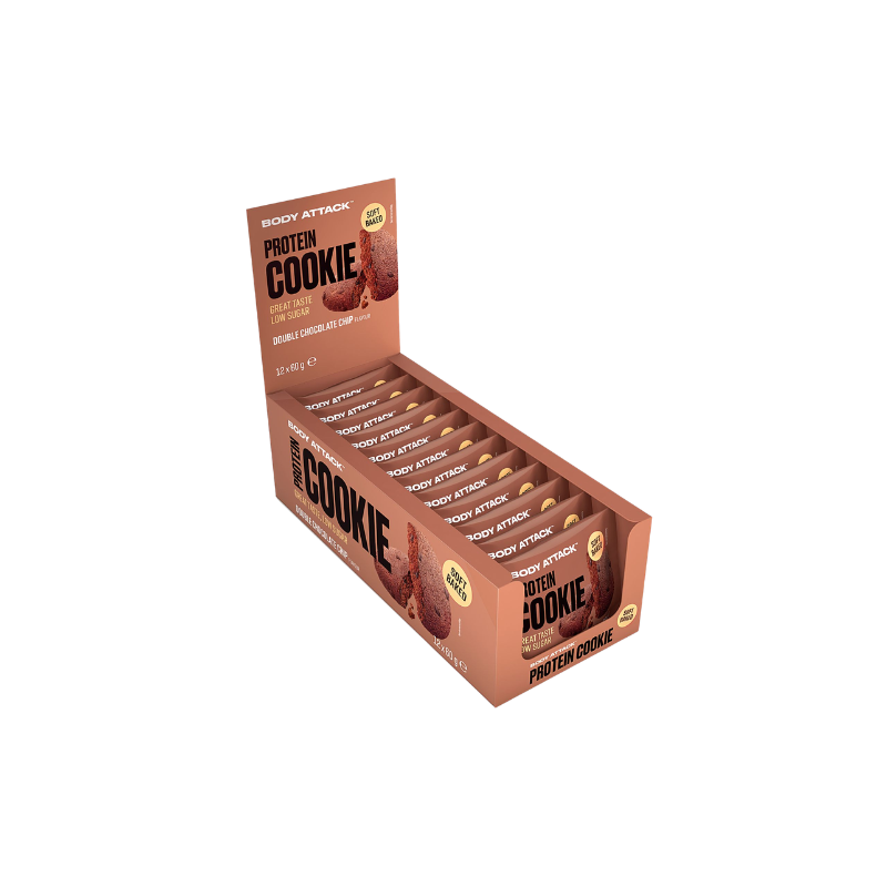 Protein Cookie - 60g - Double Chocolate Chip x12 - Rabatt