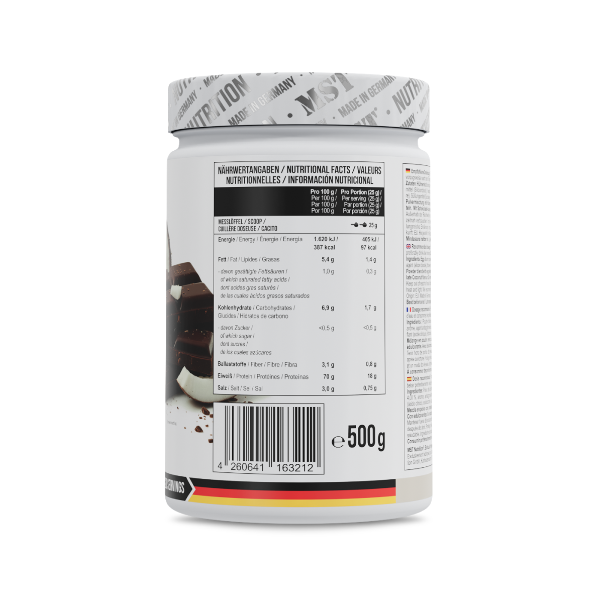 Protein EGG White 500g Chocolate coconut