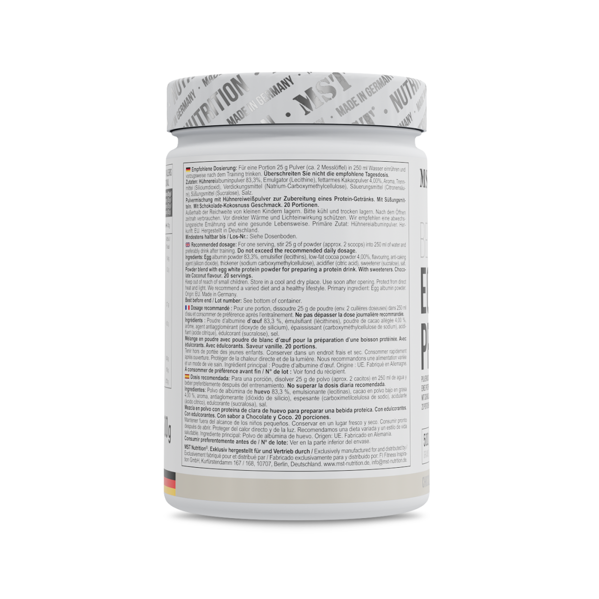 Protein EGG White 500g Chocolate coconut